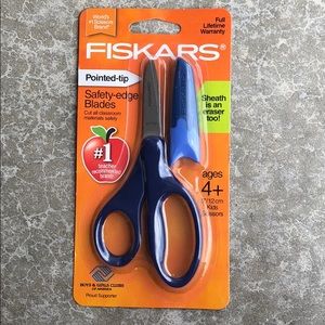 Fiskars Kids Scissors with Sheath - Navy